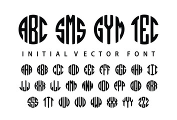 Modern Bold Font. Sans Serif Font. Regular Uppercase Font. Typography urban style alphabet fonts for fashion, sport, technology, digital, movie, abc,sms,gym,tec,logo design, vector illustration - obrazy, fototapety, plakaty