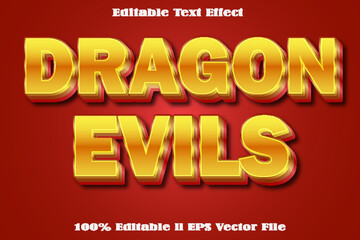 Dragon Evils Editable Text Effect