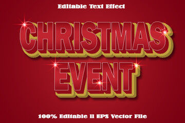 Christmas Event Editable Text Effect