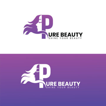 Creative P letter logo design in vector for beauty, fashion, cosmetics, skin, labels, salon. Universal premium beauty  logotype.