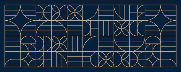 Luxury abstract gold art deco pattern background. © FerouFYN