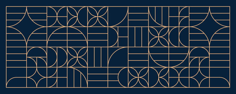 Naklejki Luxury abstract gold art deco pattern background.