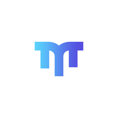 M Logo Vector Illustration. Letter M Strong Logo Design - obrazy, fototapety, plakaty