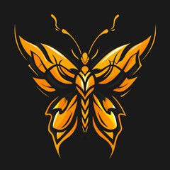 logo illustration of a butterfly