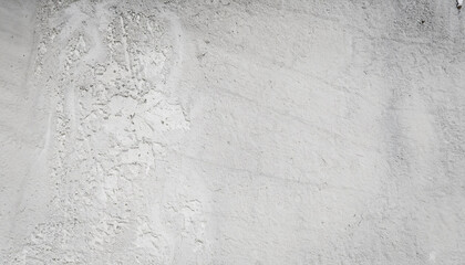 Old White Raw Concrete Wall Texture Background Suitable for Presentation and Web Templates with Space for Text.