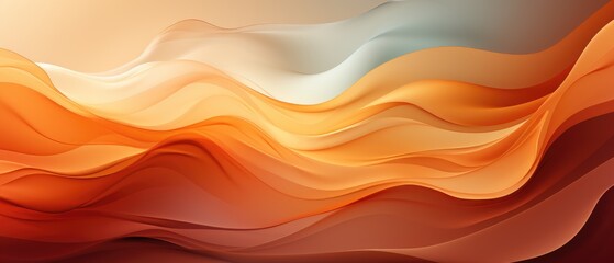Harmonious waves of brown, beige, and orange in an abstract organic texture background, a soothing...