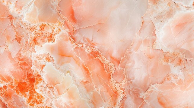 A bright peach marble texture, perfect for a charming bed and breakfast, in warm, inviting HD