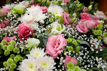 Wedding flowers as decoration