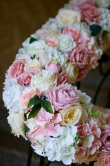Wedding flowers as decoration