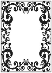 ゴシック調フレーム。西洋風額縁。（A4縦）