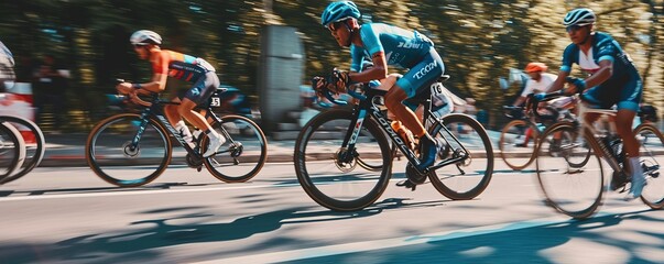 bicycle racing competition to win and win