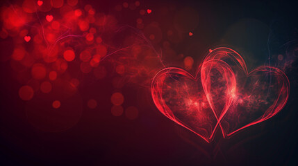 Abstract heart shape decorative for valentines day background holiday celebration