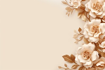 Naklejka premium Amazing Flowery Background