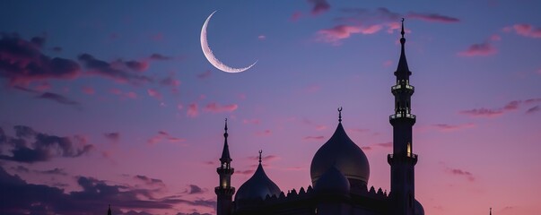 Mosque concept for the month of Ramadan - obrazy, fototapety, plakaty