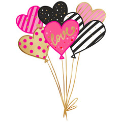 Valentine Heart Shaped Balloons