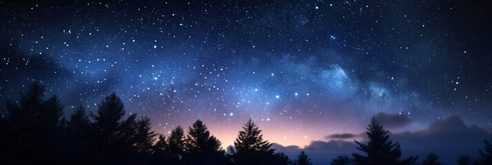 Fototapeta na wymiar Amazing starry sky