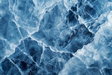 A cool frost blue marble texture, suitable for a high-end winter resort, in icy, crystalline high-definition