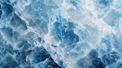 Obraz premium A cool glacier blue marble surface, suitable for a high-end spa, in refreshing, serene high-definition