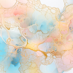 Alcohol ink pattern in pastel colors