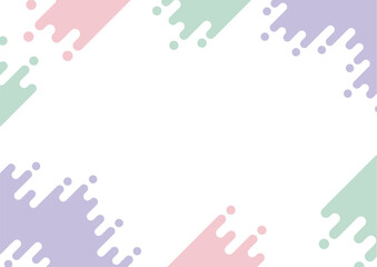 ポップな抽象的な幾何学フレーム背景
