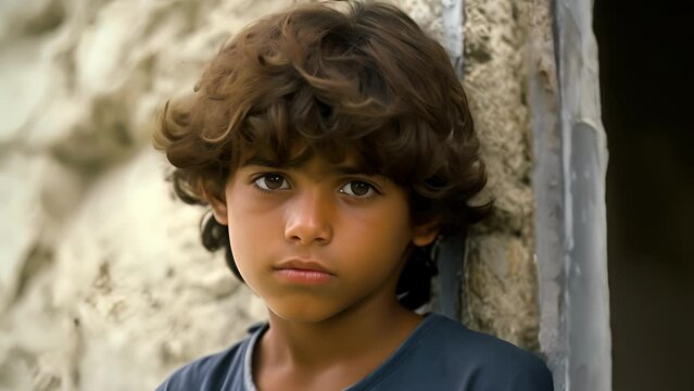 A young Venezuelan boy, ly in his teens, showcases a vibrant, boyish charm, his bright hazel eyes beneath the mop of wild curls emit optimism and hope amidst all the hardship hes seen. Theres