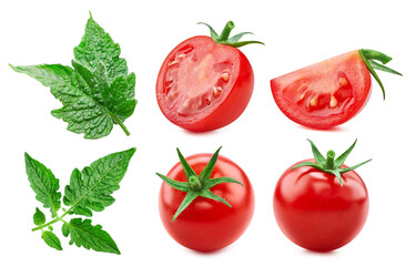 Isolated red tomato collection