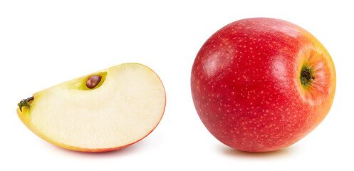 Fresh organic red apple isolated