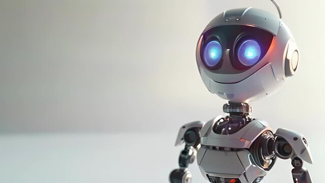 Cartoon digital avatars of Virtual Companion A sophisticated and sophisticatedlooking robot with a kind and empathetic demeanor, always available for a friendly chat.