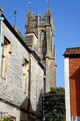 John the Baptist church tower, Glastonbury. - 723633325