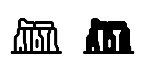 Editable rock, stone, structure vector icon. Landmark, monument, building, culture, architecture. Part of a big icon set family. Perfect for web and app interfaces, presentations, infographics, etc