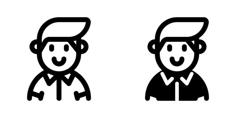 Editable hipster person with undercut hair avatar vector icon. User, profile, identity, persona. Part of a big icon set family. Perfect for web and app interfaces, presentations, infographics, etc