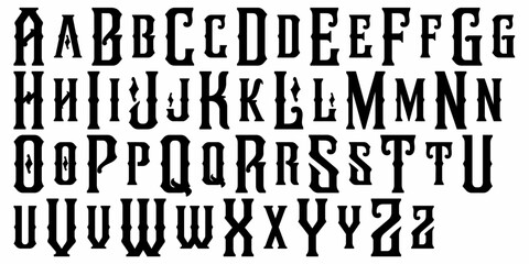Alphabet Split Monogram, Split Letter Monogram, Alphabet Frame Font. Laser cut template. Initial monogram letters.