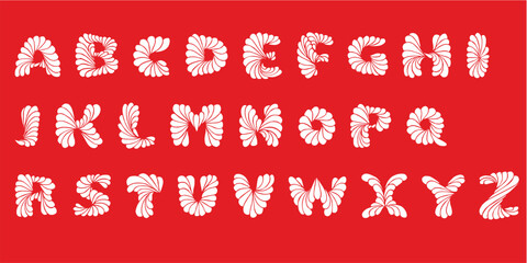 Alphabet Split Monogram, Split Letter Monogram, Alphabet Frame Font. Laser cut template. Initial monogram letters.