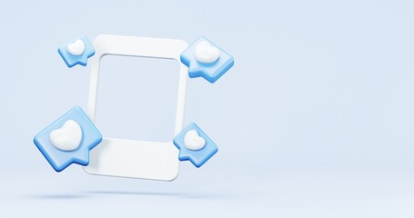 3d rendering of promotion sale with gifts and bag shoping , coupons, phone , on minimal blue gold background. flash sale , Mega sale special offer, discount sale podium .