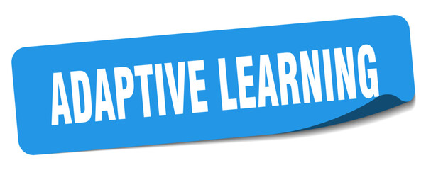 adaptive learning sticker. adaptive learning label