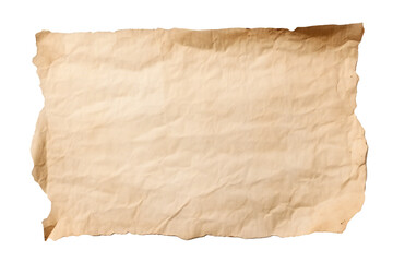 Piece of torn cardboard paper on transparent PNG background Generative Ai