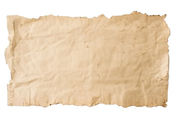 Piece of torn cardboard paper on transparent PNG background Generative Ai