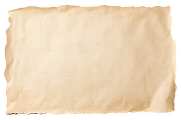 Obraz premium Piece of torn cardboard paper on transparent PNG background Generative Ai