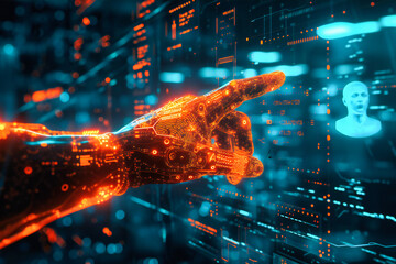 Digital Hand Technology Background and Business: Concept Data Network System with Artificial Computer Virtual Intelligence