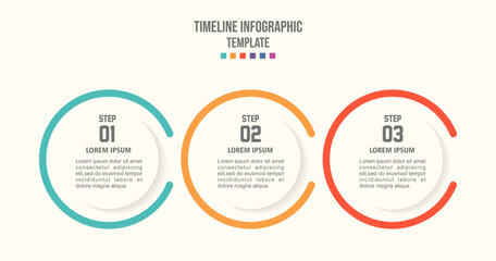 Vector Infographic label design template with icons and 3 options or steps.