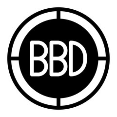 Barbados money flat icon. vector illustration of Barbados money vector icon for web design, app mobile and software interfaces.  isolated on white background