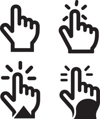Mouse Cursor Icons - Vector stock illustration