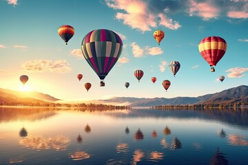 Fototapeta premium Floating Above the Clouds