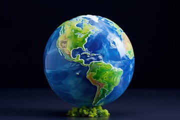 3D Earth Model - Replica of the Earth with Continents and Oceans