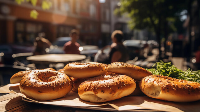 Montreal style Bagels, Canadian food