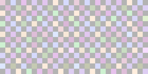 Seamless illustration with rainbow checker