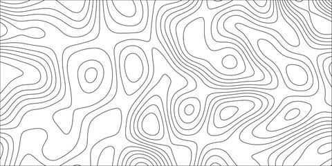 Fototapeta premium Contour map background. Geography scheme and terrain. Topography grid map. Stylized topographic contour map. Geographic line mountain relief. Abstract lines or wavy backdrop background.
