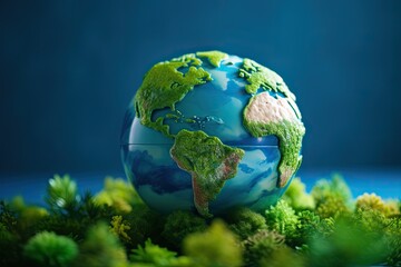Obraz na płótnie Canvas Save the Earth - Eco-friendly World Globe