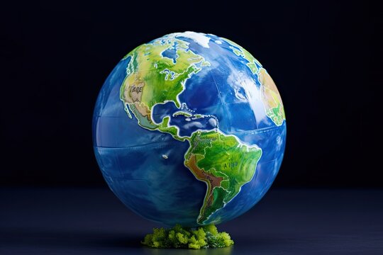 3D Earth Model - Replica of the Earth with Continents and Oceans