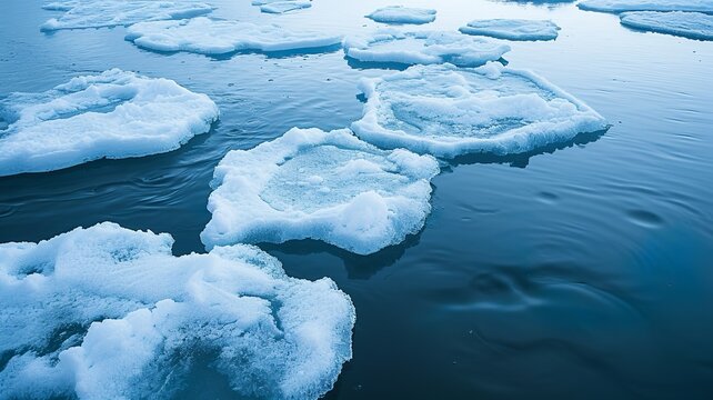 a wonderful image made by artificial intelligence of the huge ice sheets that are in danger due to global warming